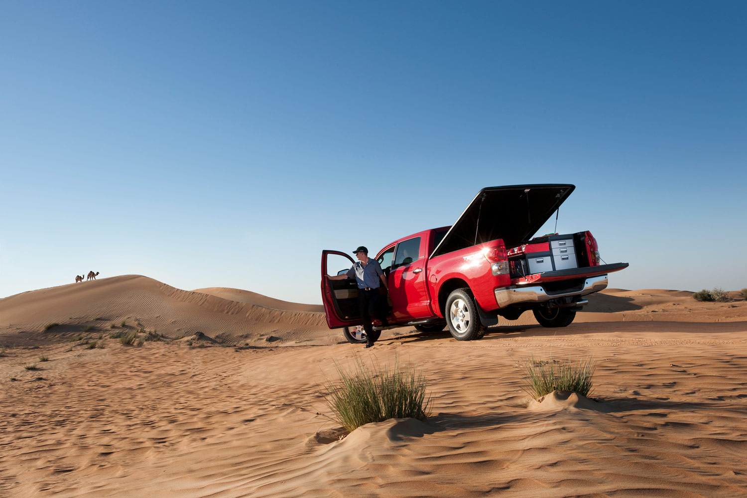 Pick-Up Modul-System vetolaatikoilla aavikolla